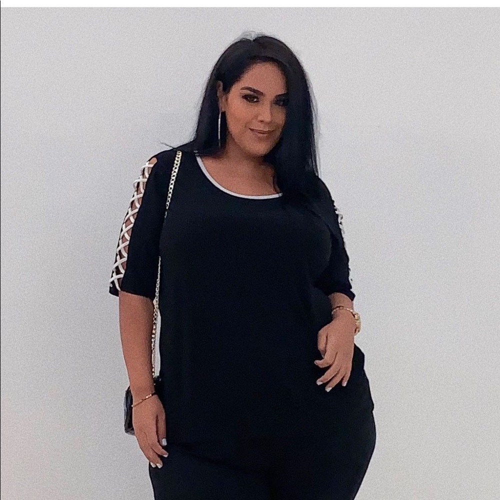 Black and white top